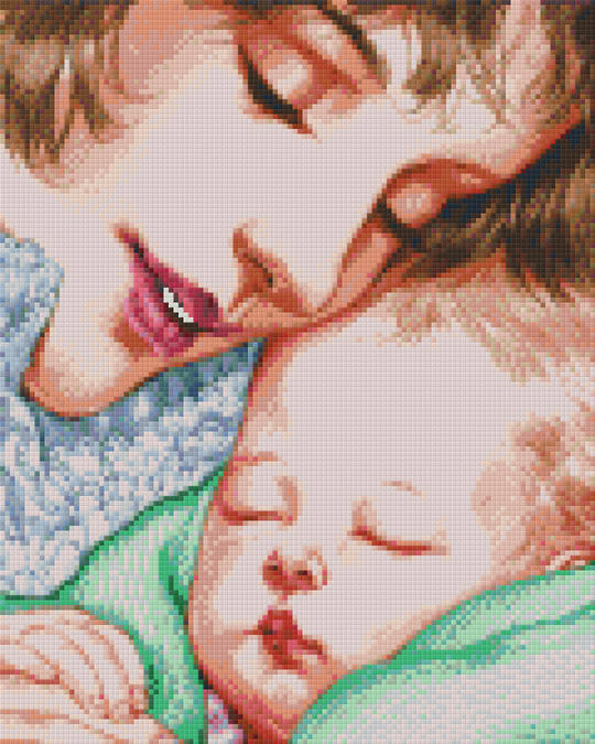 Mother And Child Nine [9] Baseplate PixelHobby Mini-mosaic Art Kit